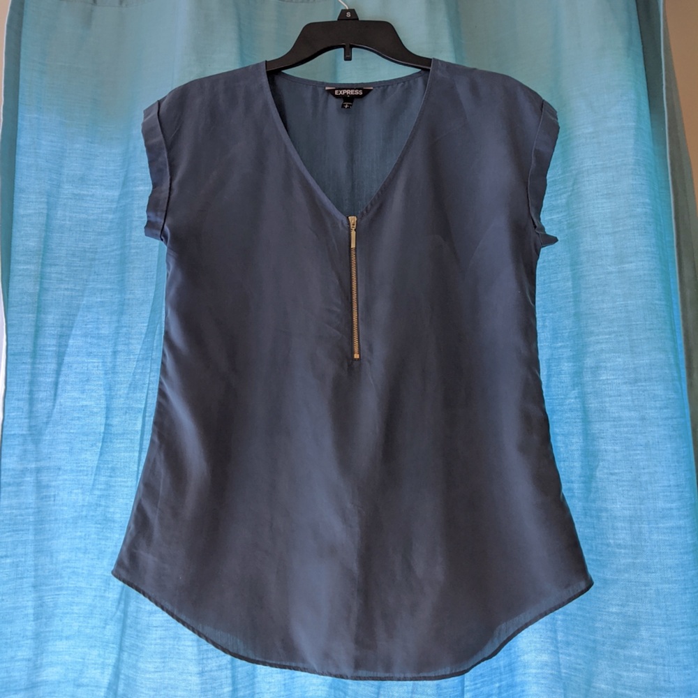 Express Faux Suede Top